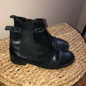 Black ankle booties